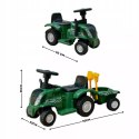Elektryczny traktor jeździk na akumulator z przyczepą dźwiękami dla dzieci