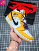 Nike Air Jordan 1 Retro High żółto białe